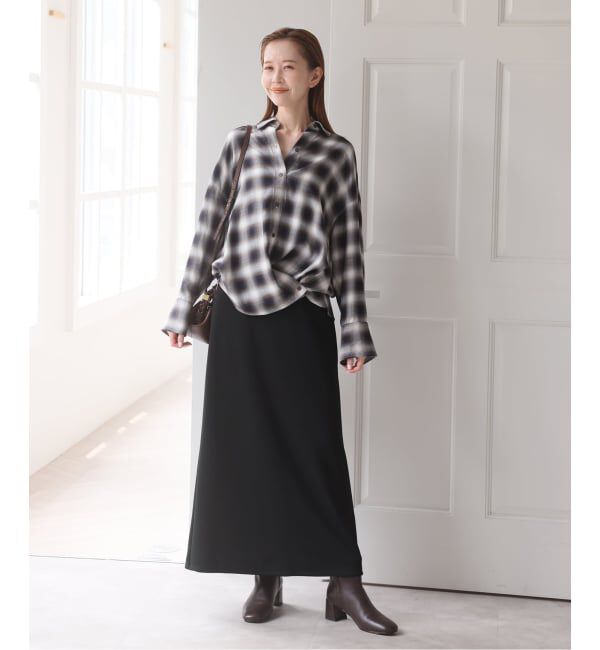 U by SPICK&SPAN「《予約》ロングカットスカート」|スカート|