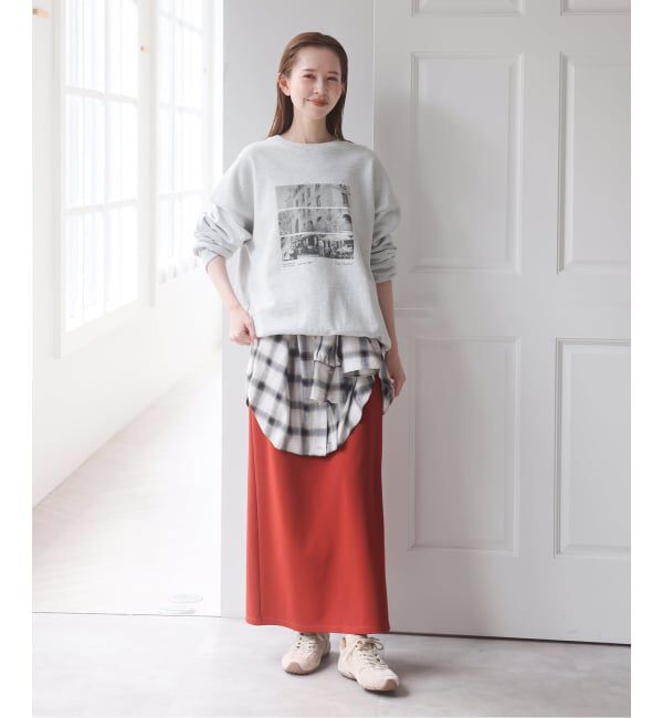 U by SPICK&SPAN「《予約》ロングカットスカート」|スカート|