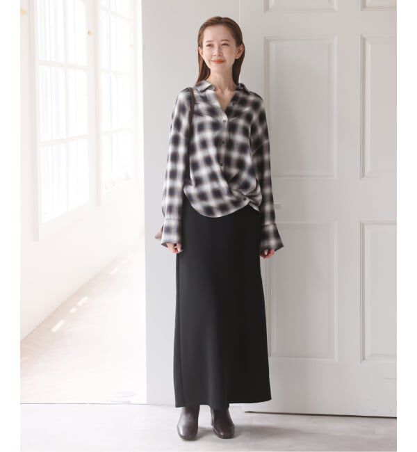 U by SPICK&SPAN「《予約》ロングカットスカート」|スカート|