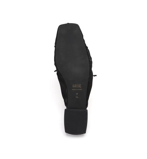 GRISE「《WEB+一部店舗限定》GRISEスクエアギャザーメッシュミュール」|その他|