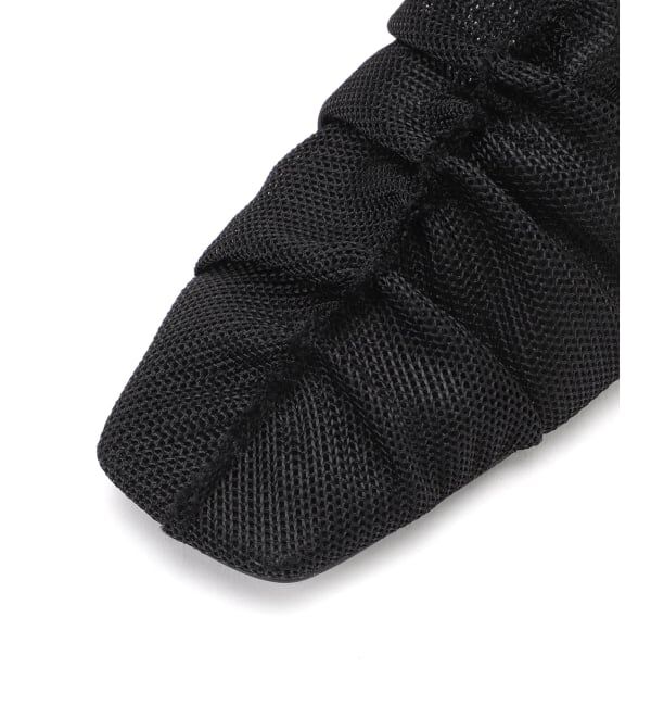 GRISE「《WEB+一部店舗限定》GRISEスクエアギャザーメッシュミュール」|その他|