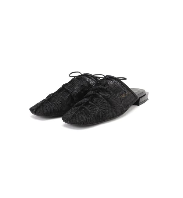 GRISE「《WEB+一部店舗限定》GRISEスクエアギャザーメッシュミュール」|その他|