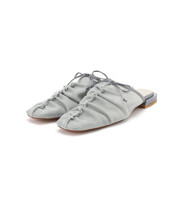 GRISE「《WEB+一部店舗限定》GRISEスクエアギャザーメッシュミュール」|その他|