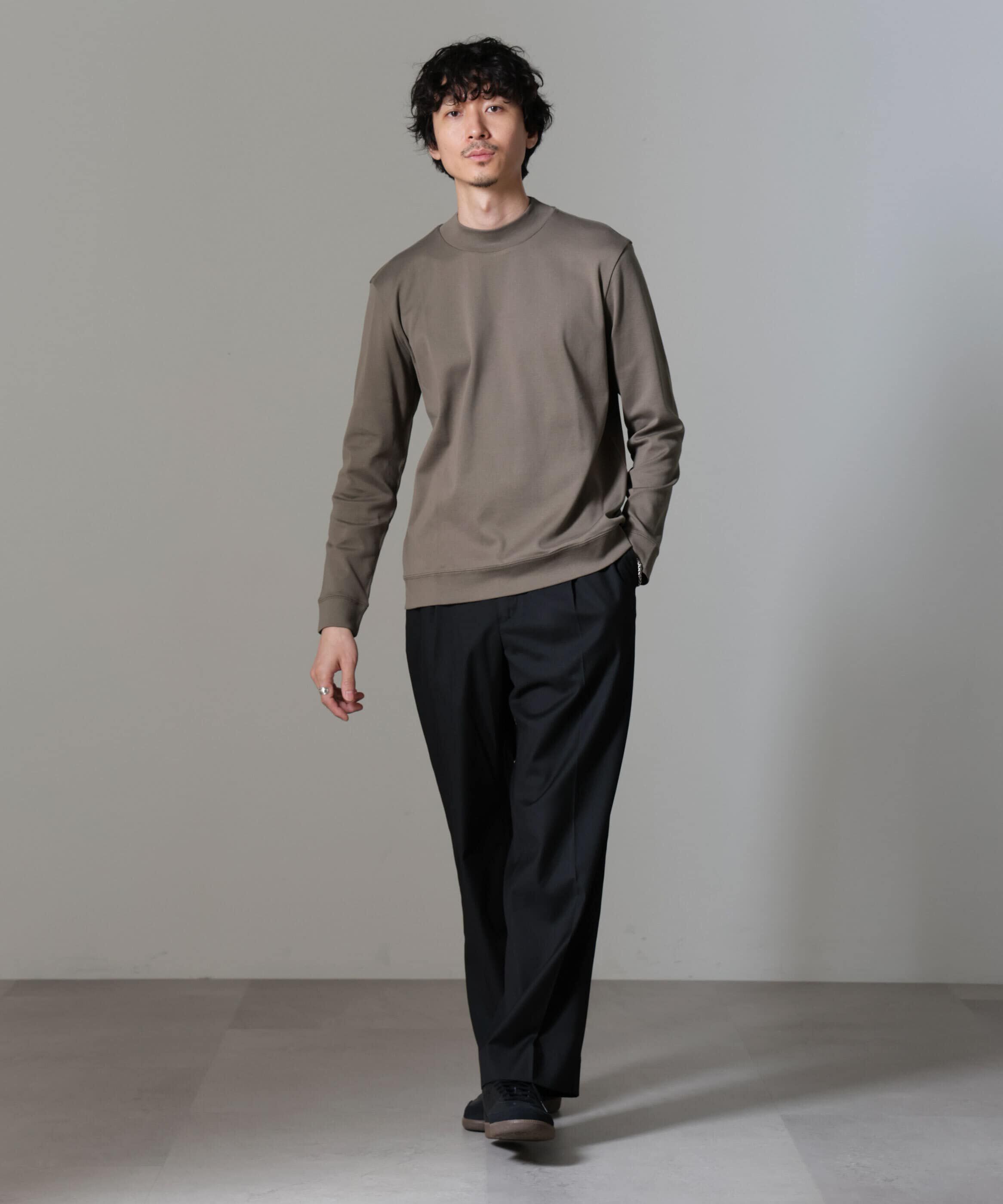 nano･universe「｢FORMAL JERSEY｣モックネックカットソー長袖」|Tシャツ・カットソー|