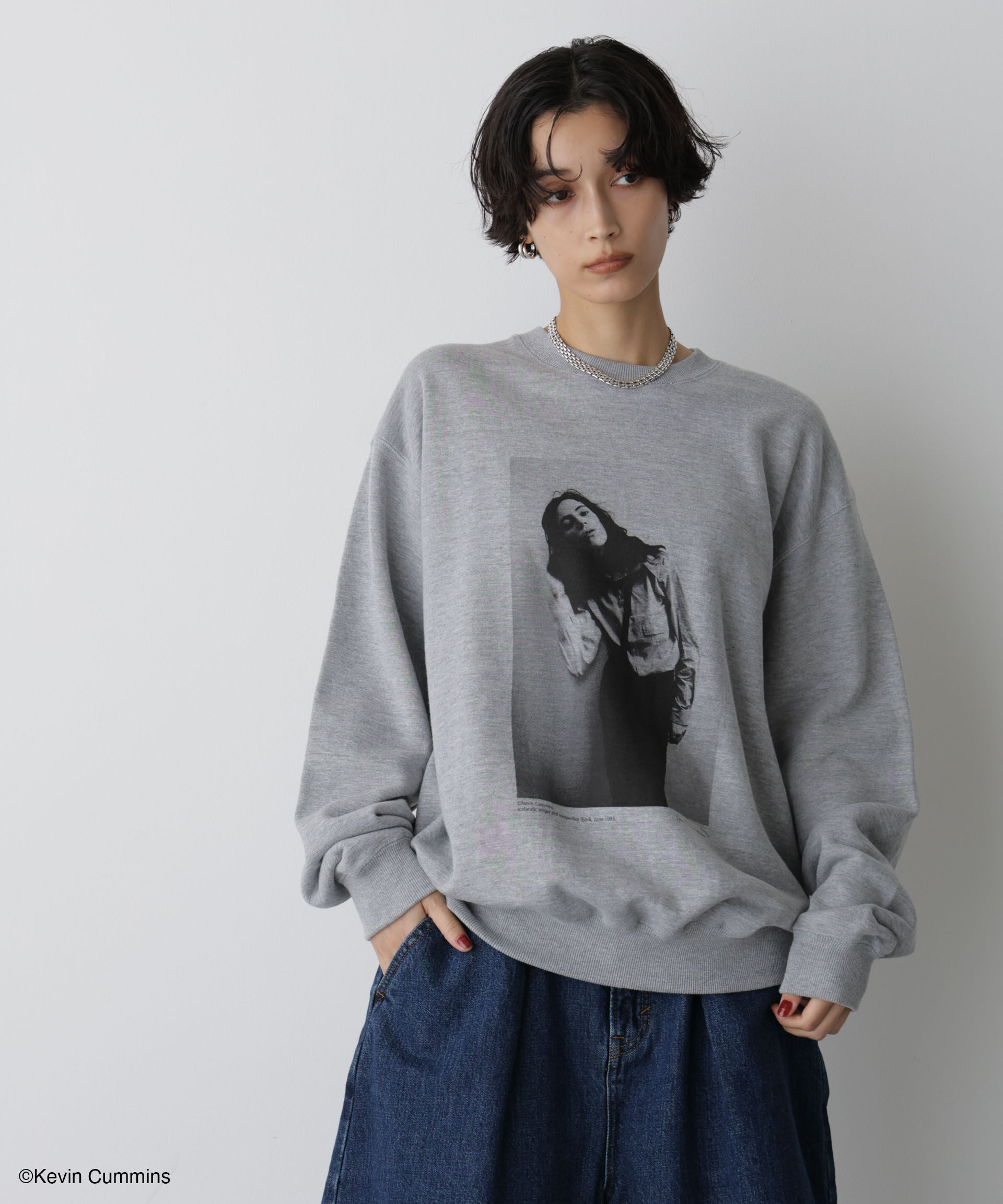 nano･universe「「STEVELOUR」Kevin Cummins&times;STEVELOURトレーナー」|Tシャツ・カットソー|L.グレー1