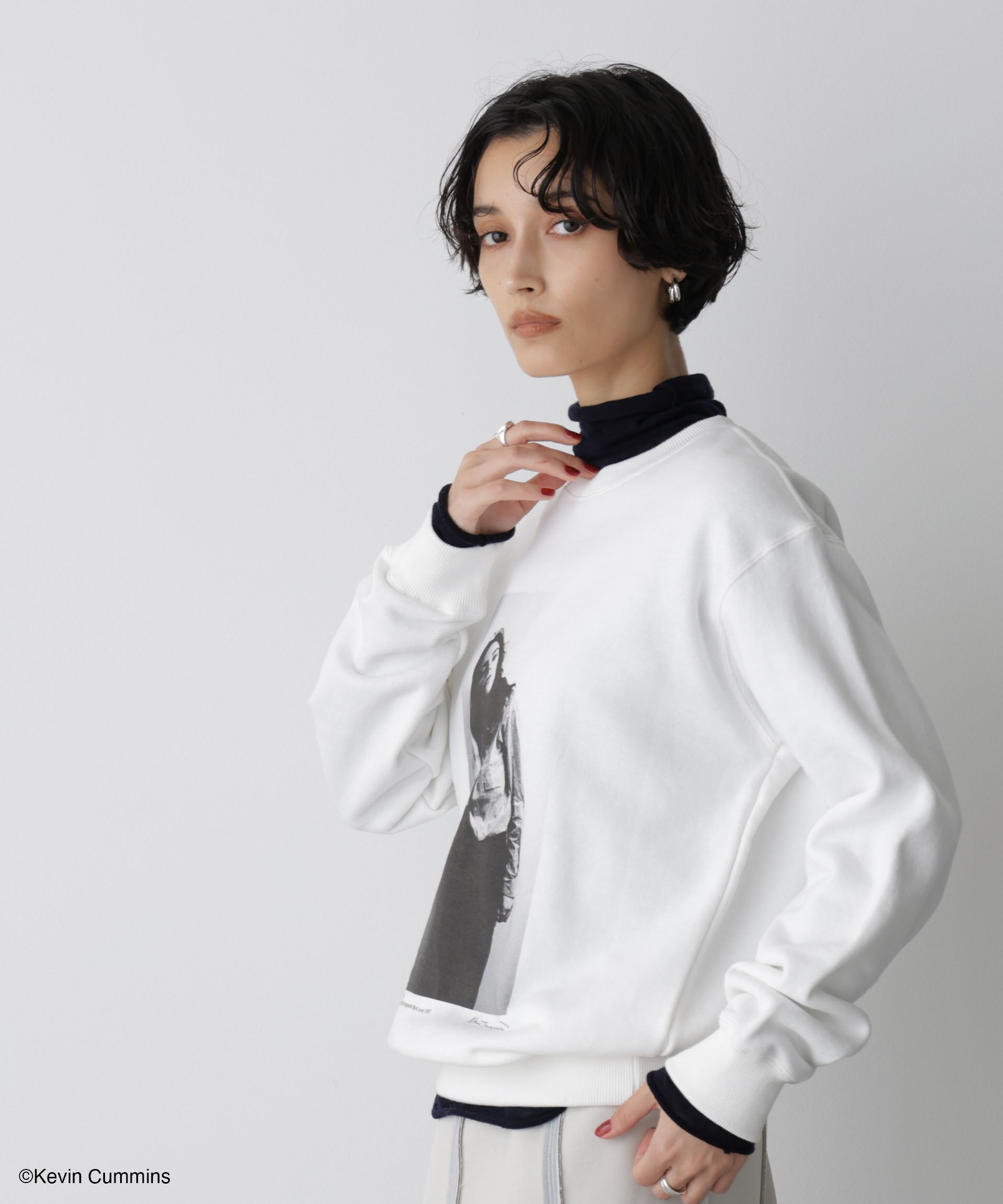 nano･universe「「STEVELOUR」Kevin Cummins&times;STEVELOURトレーナー」|Tシャツ・カットソー|