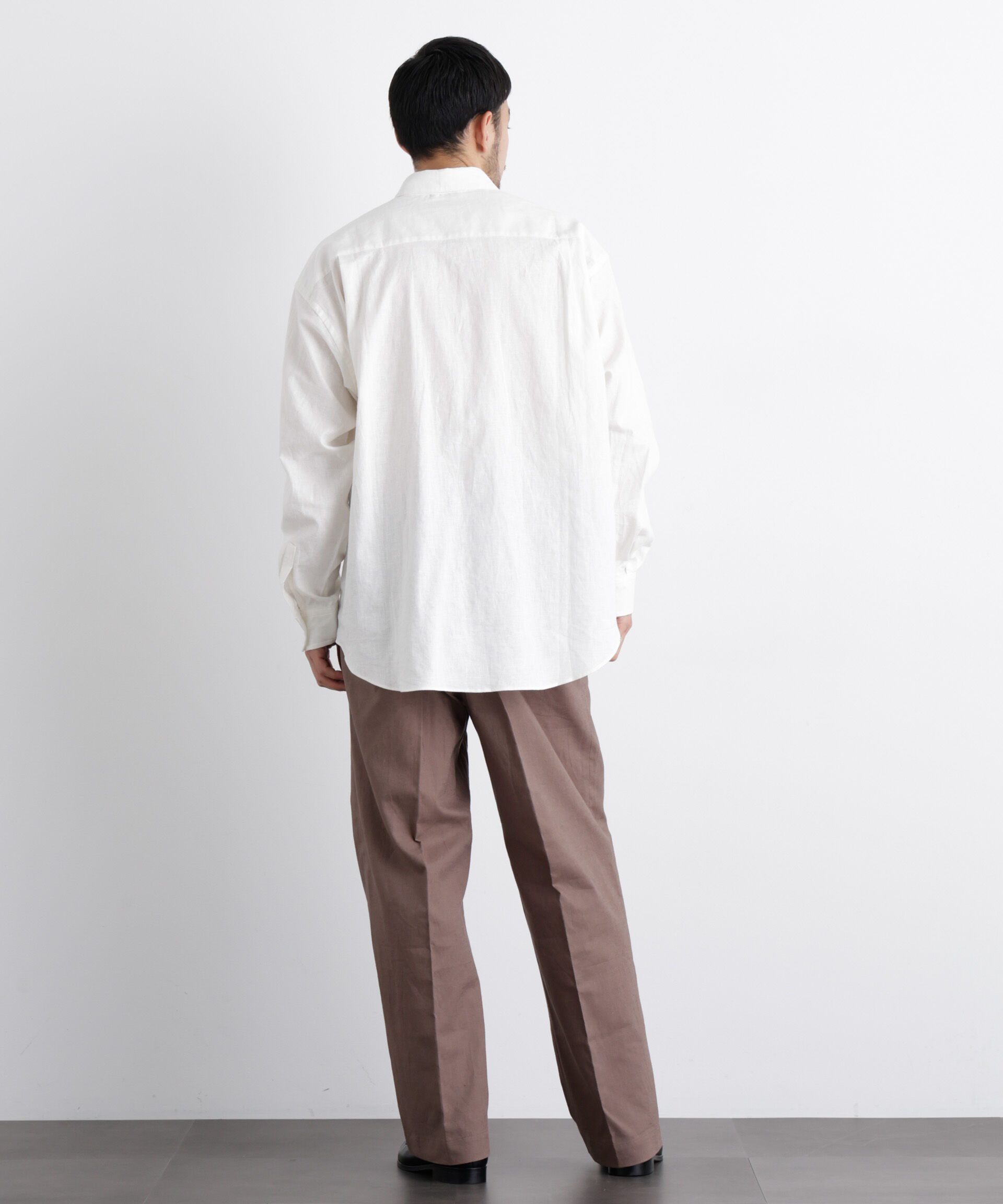 nano･universe「「FRENCH LINEN」リネンコットンレギュラーシャツ」|シャツ・ブラウス|