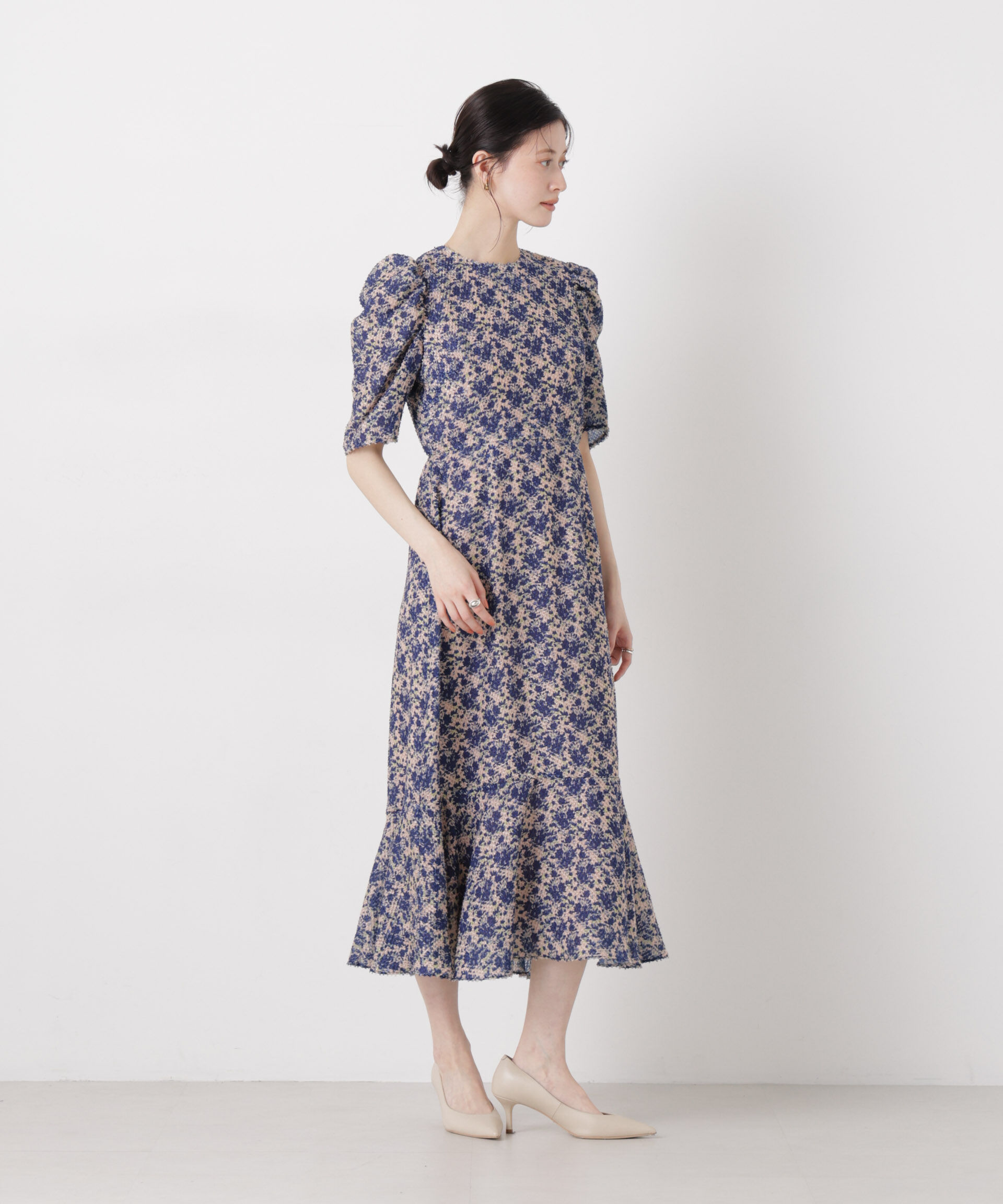 NANO universe「troisieme chaco/別注 CUT JACQUARD ワンピース」|ワンピース|