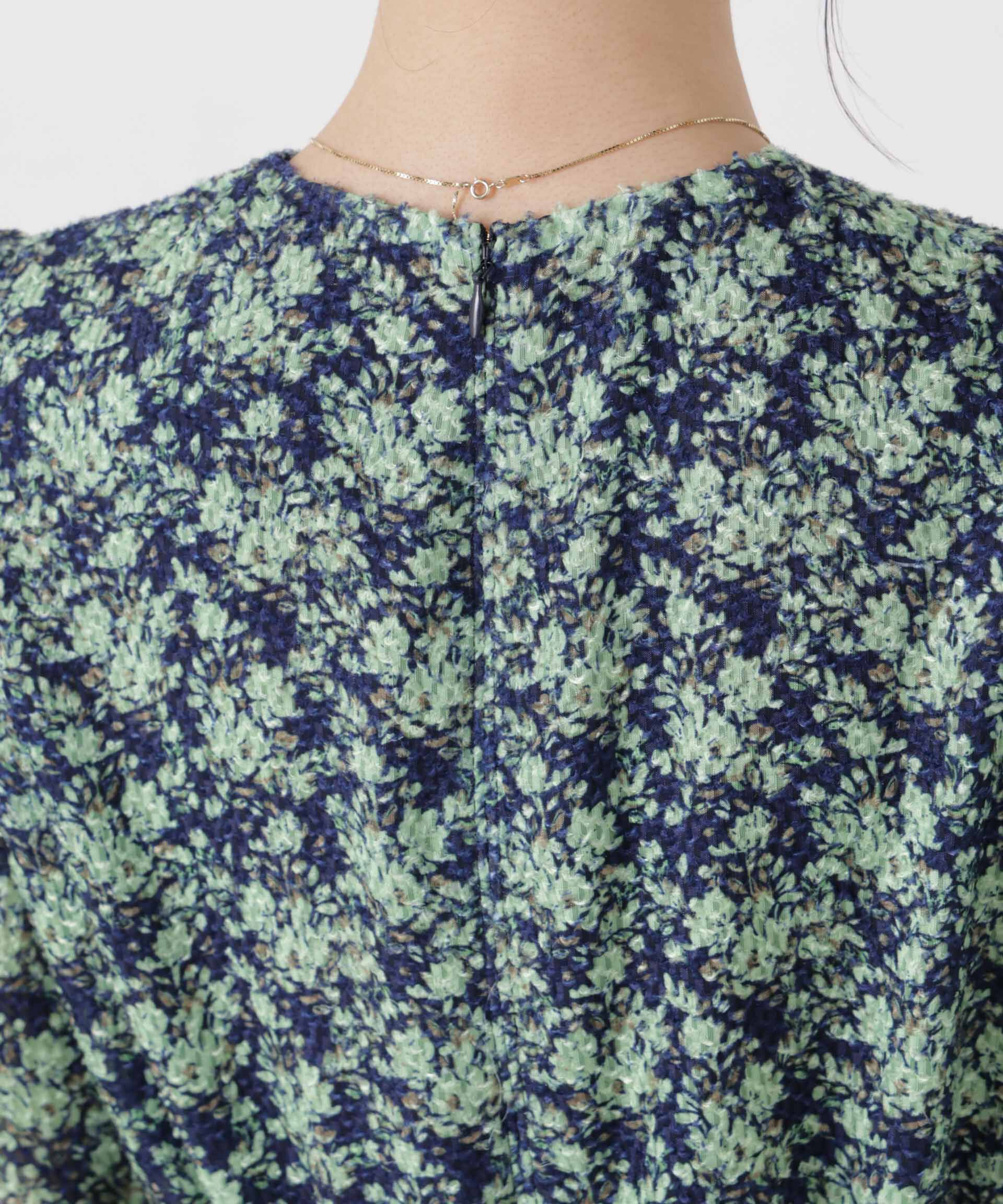 NANO universe「troisieme chaco/別注 CUT JACQUARD ワンピース」|ワンピース|