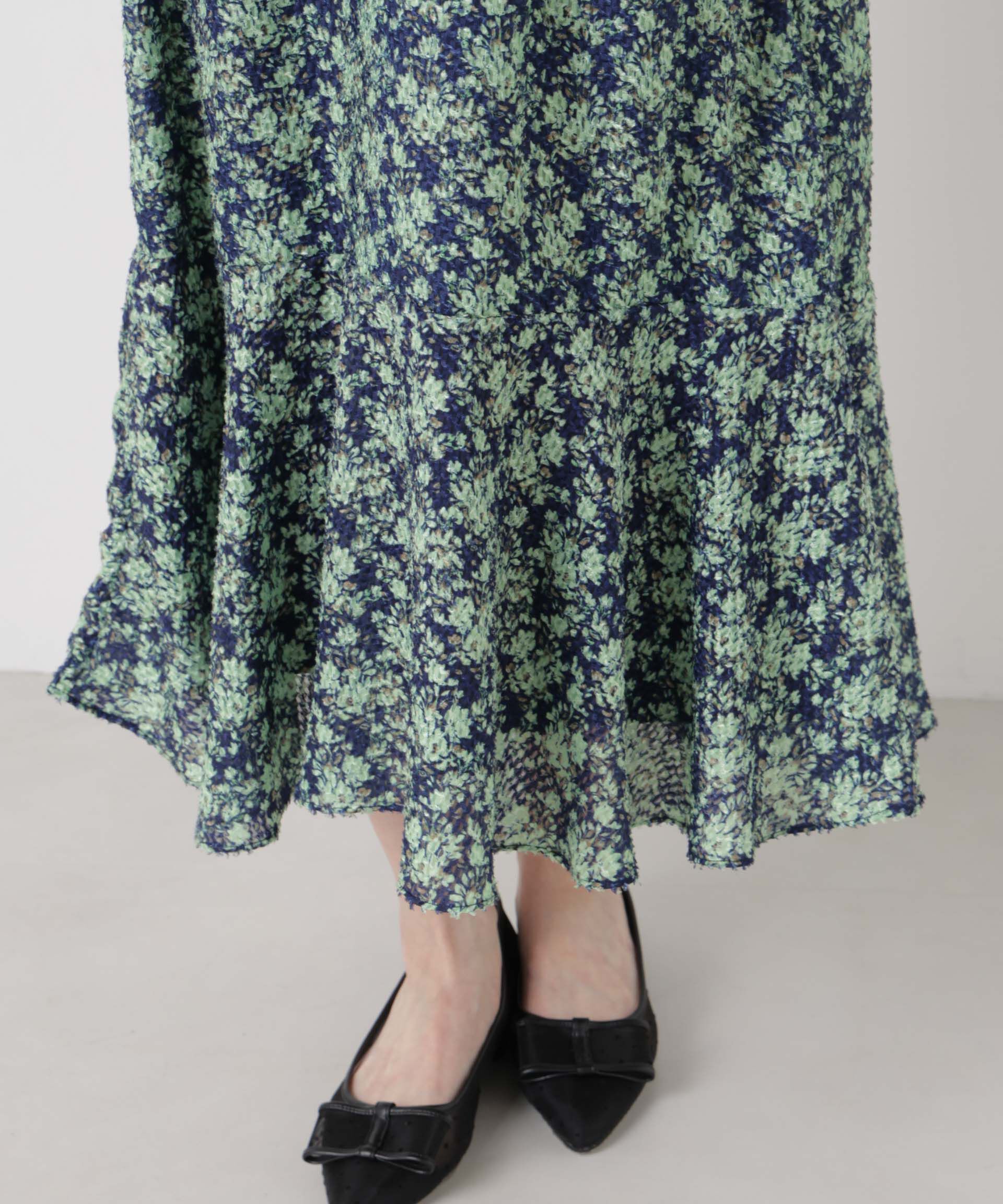 NANO universe「troisieme chaco/別注 CUT JACQUARD ワンピース」|ワンピース|