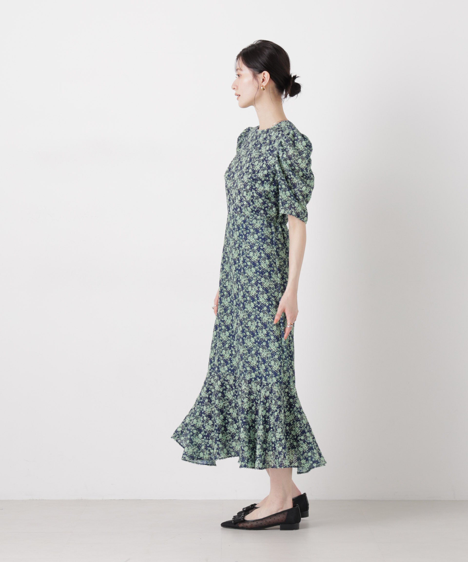 NANO universe「troisieme chaco/別注 CUT JACQUARD ワンピース」|ワンピース|