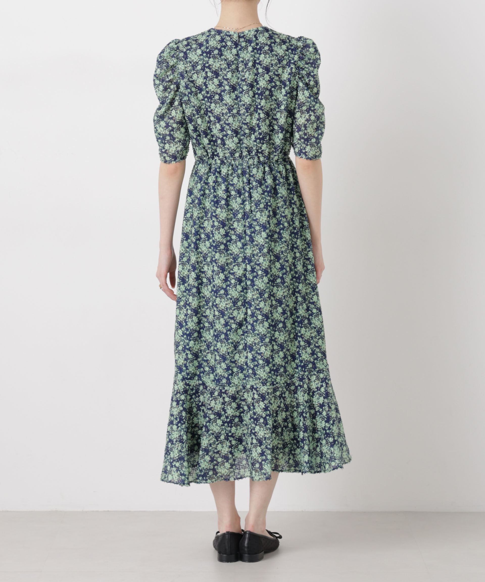 NANO universe「troisieme chaco/別注 CUT JACQUARD ワンピース」|ワンピース|