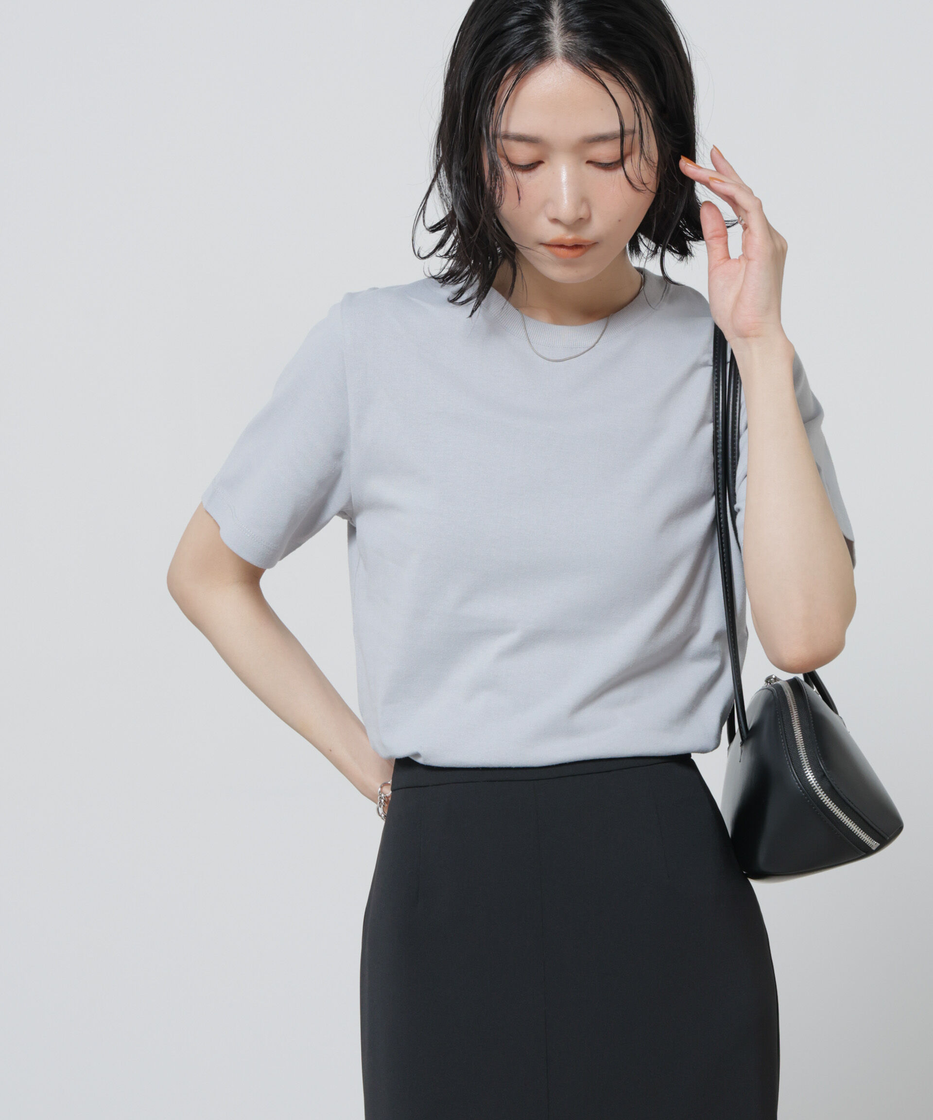 NANO universe「Anti Soaked(R) 汗染み防止カラフルクルーTシャツ」|Tシャツ・カットソー|