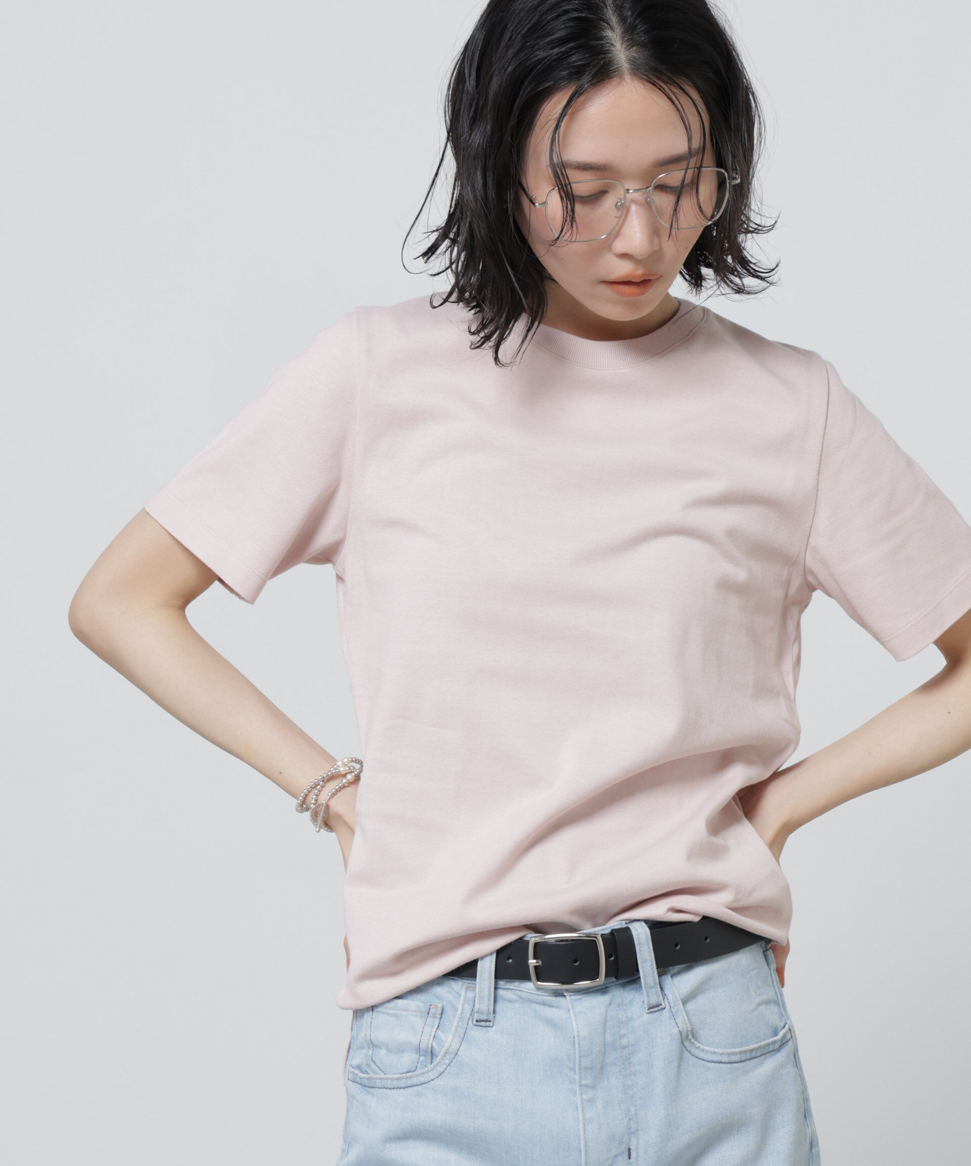 NANO universe「Anti Soaked(R) 汗染み防止カラフルクルーTシャツ」|Tシャツ・カットソー|