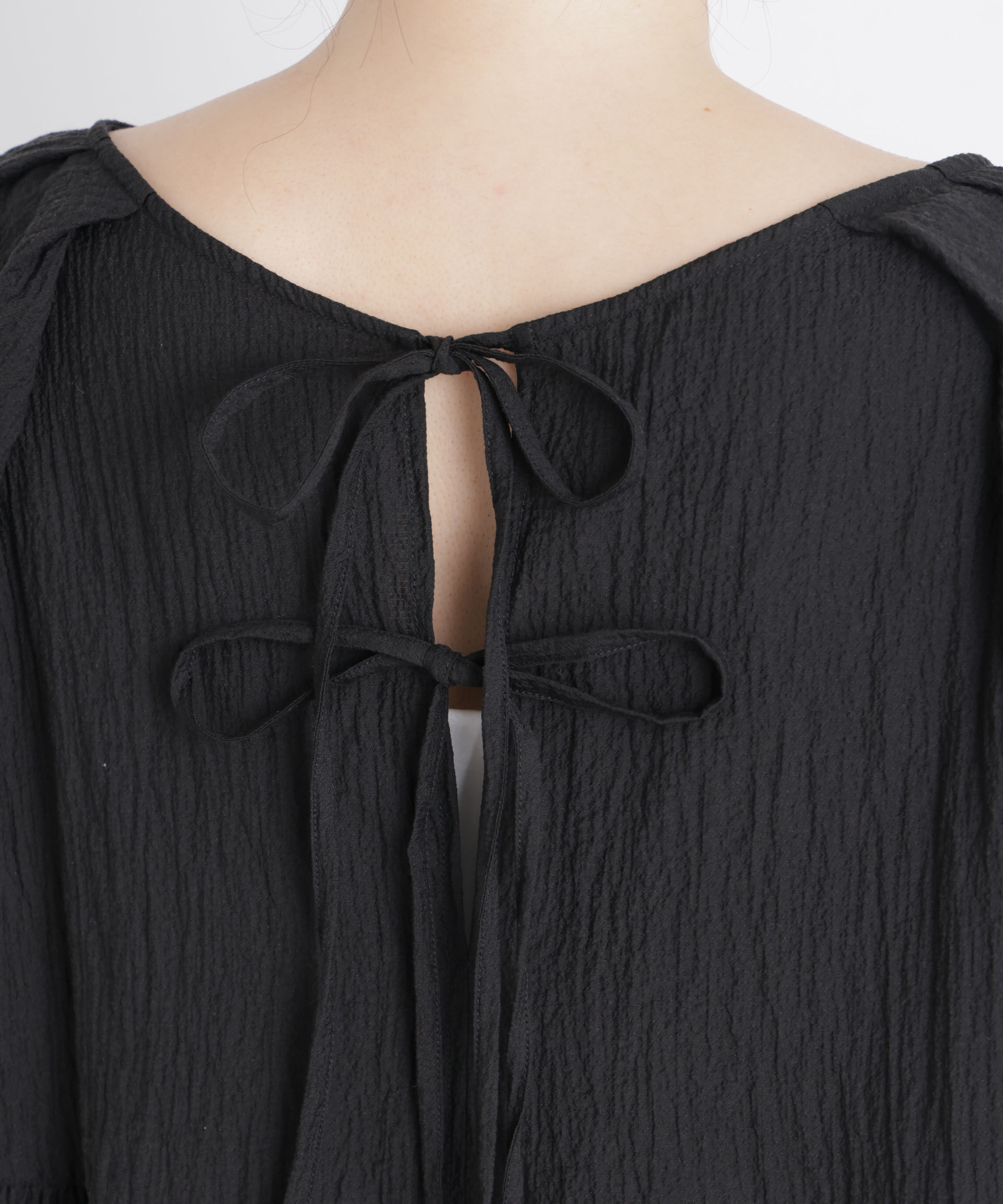 nano･universe「バルーンスリーブサッカーブラウス」|シャツ・ブラウス|