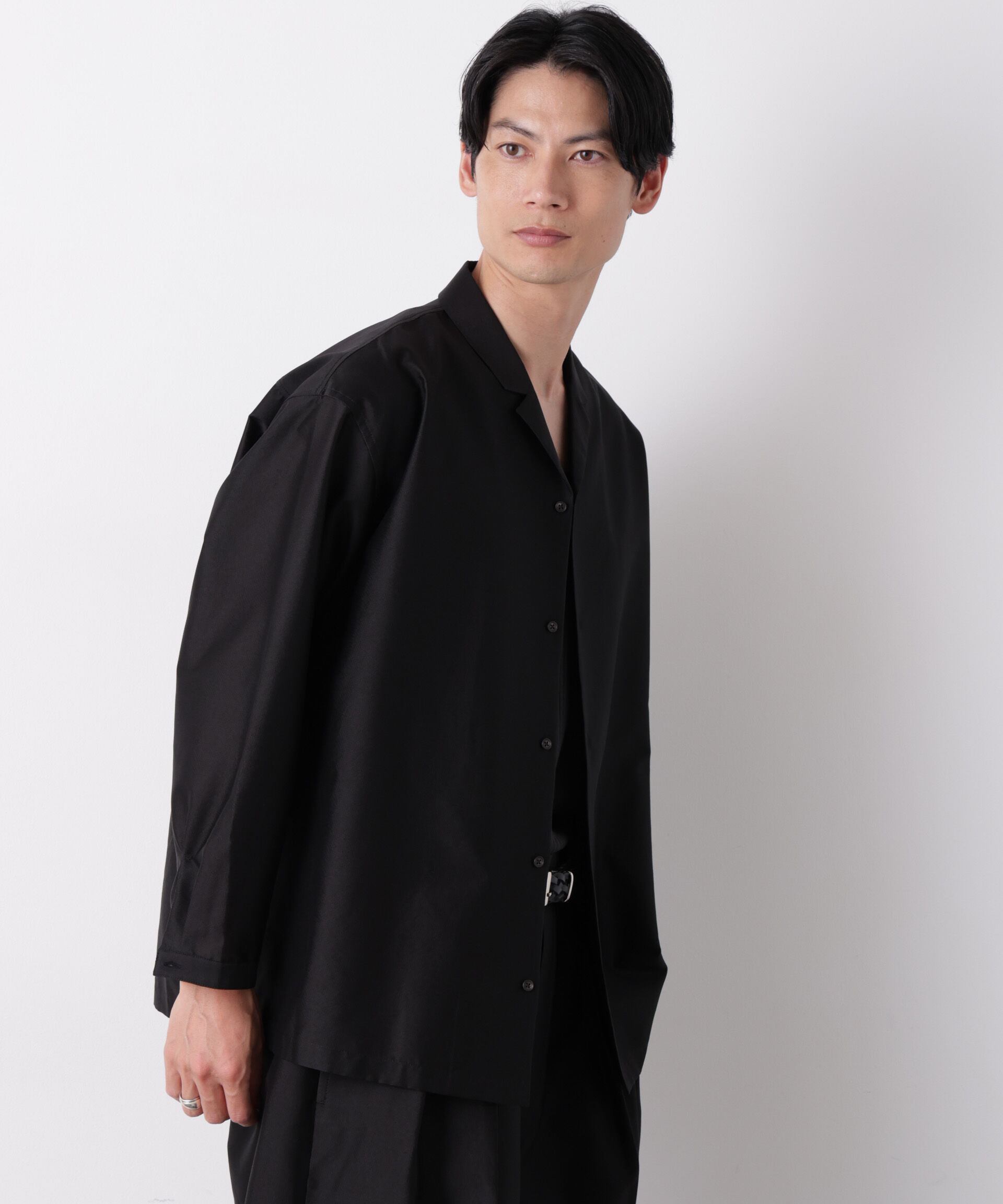 NANO universe「0 ZERO LAYER 9分丈 シャツジャケット(セットアップ可)」|シャツ・ブラウス|