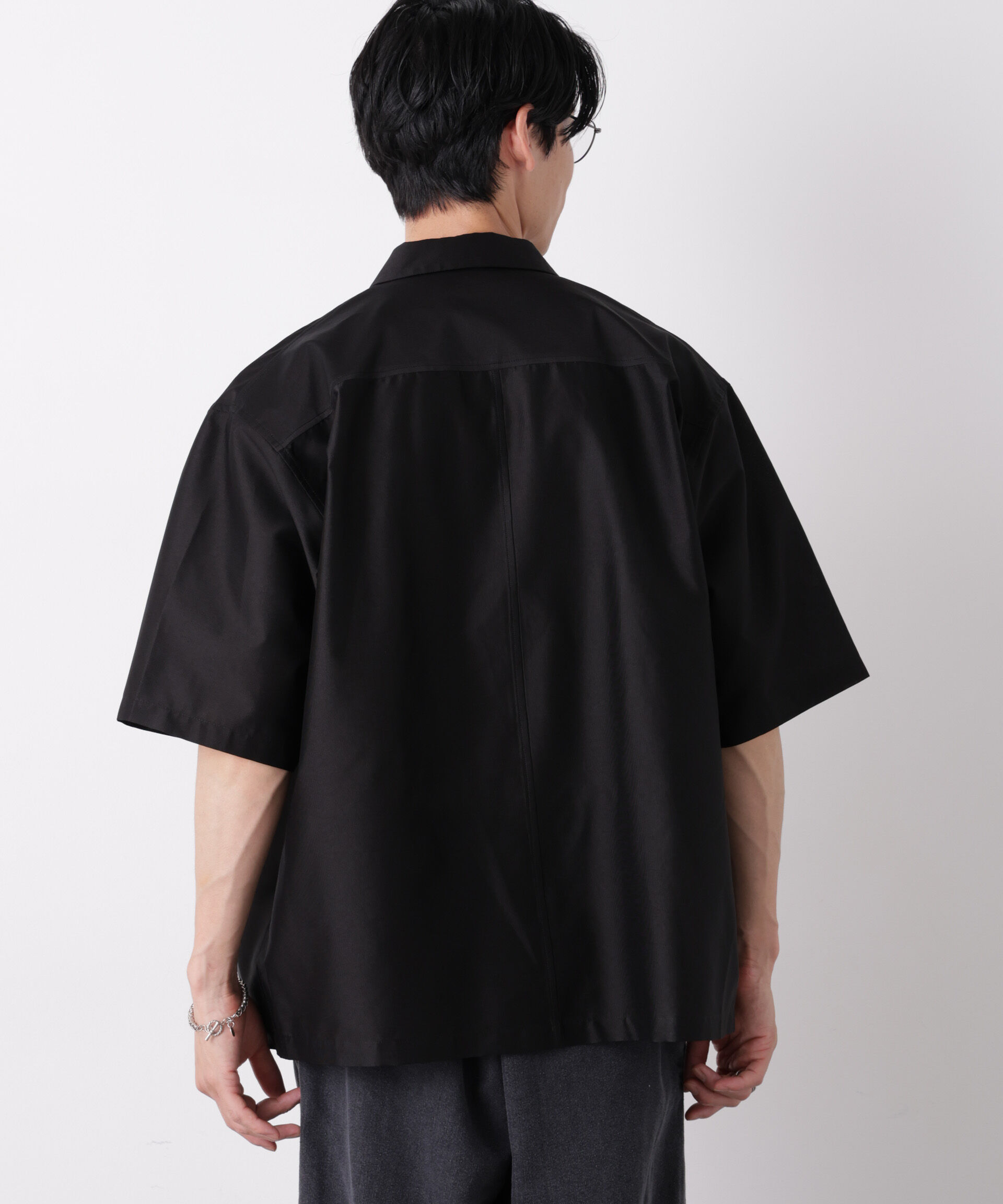 NANO universe「0 ZERO LAYER オープンカラーシャツ(セットアップ可)」|シャツ・ブラウス|