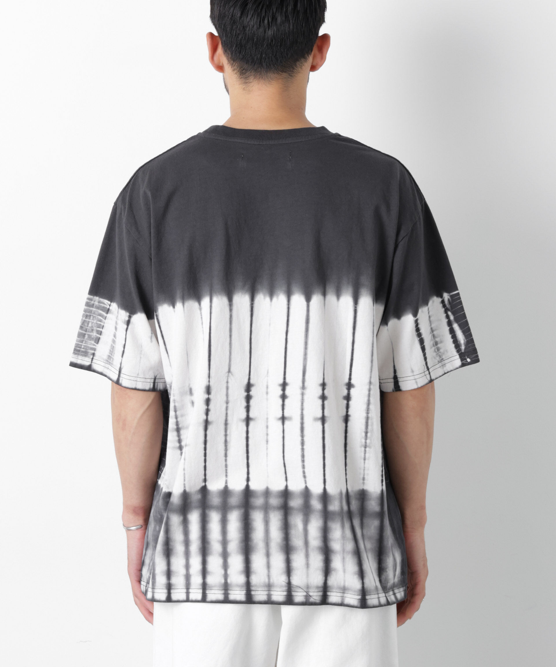 NANO universe「ブラックタイダイTシャツ」|Tシャツ・カットソー|