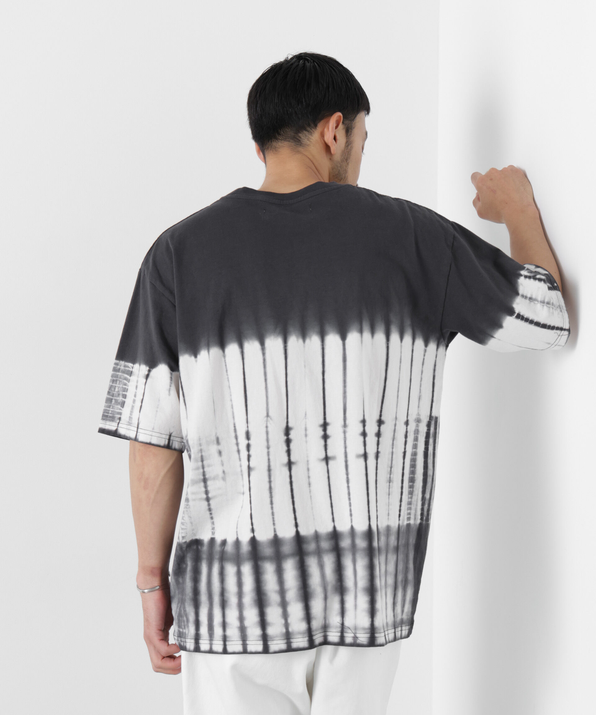 NANO universe「ブラックタイダイTシャツ」|Tシャツ・カットソー|