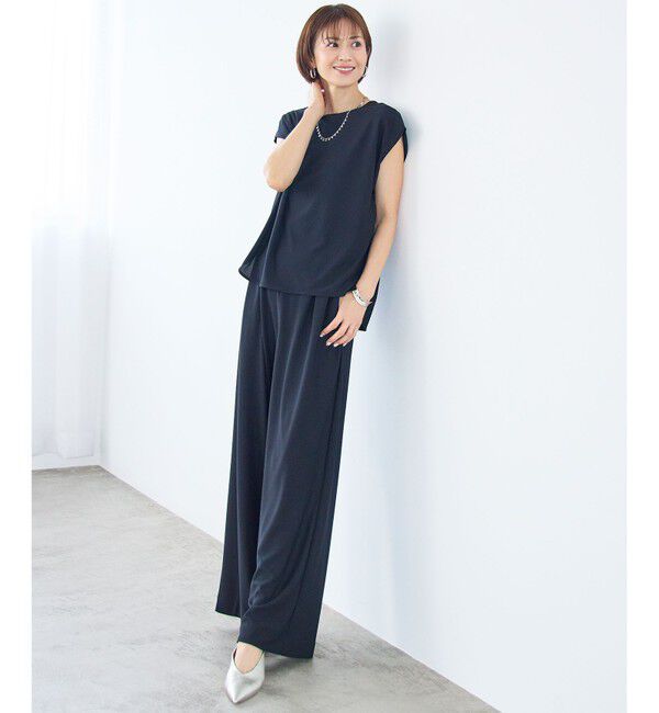 自由区「【WEB先行販売】ストレッチアムンゼンフレンチスリーブ カットソー」|Tシャツ・カットソー|