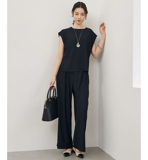 自由区「【WEB先行販売】ストレッチアムンゼンフレンチスリーブ カットソー」|Tシャツ・カットソー|