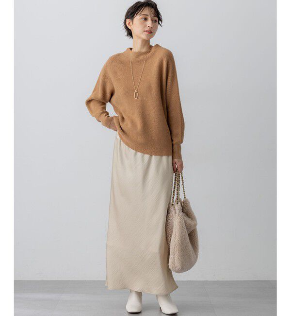 23区「【洗える】ウールカシミヤラメ ドルマンスリーブ ニット」|ニット・セーター|