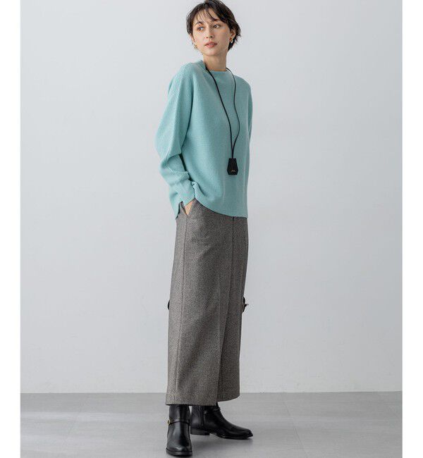 23区「【洗える】ウールカシミヤラメ ドルマンスリーブ ニット」|ニット・セーター|