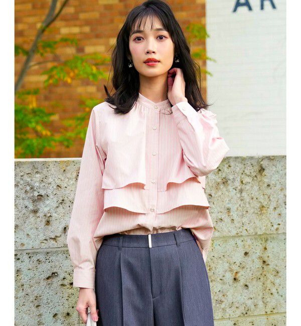 ANY SIS「ラッフルレイヤード ブラウス」|シャツ・ブラウス|