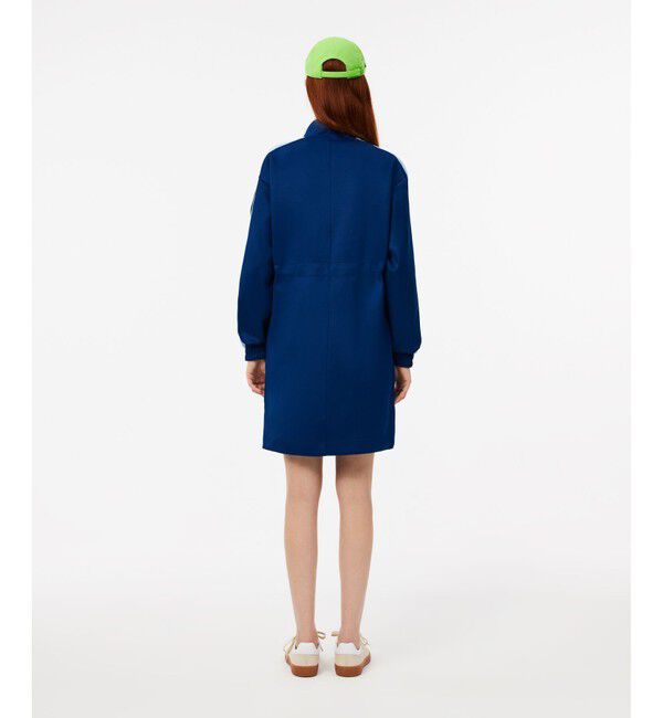 LACOSTE「ライン切り替え トラックジャケットドレス / ハーフジップワンピース」|ワンピース|