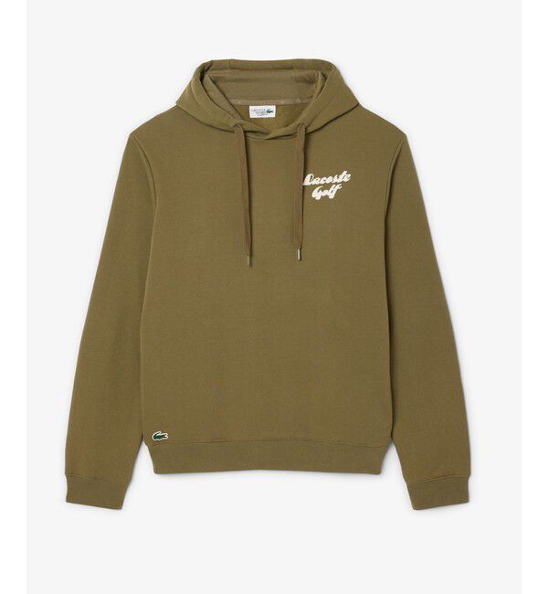 LACOSTE「プレイヤーバックプリントスウェットフーディー」|パーカー|