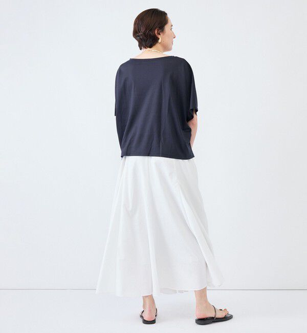 NOLLEY'S「《接触冷感》ウォッシャブルハリジェンヌケーププルオーバー」|Tシャツ・カットソー|