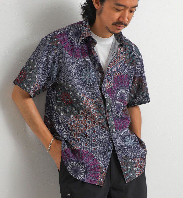 NOLLEY'S goodman「《一部セットアップ対応》Dot Air 総柄レギュラーシャツ 26SS」|シャツ・ブラウス|ネイビー