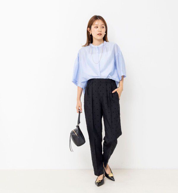 NOLLEY'S「【BECシリーズ】ウォッシャブル袖2ＷAYシアーブラウス」|シャツ・ブラウス|