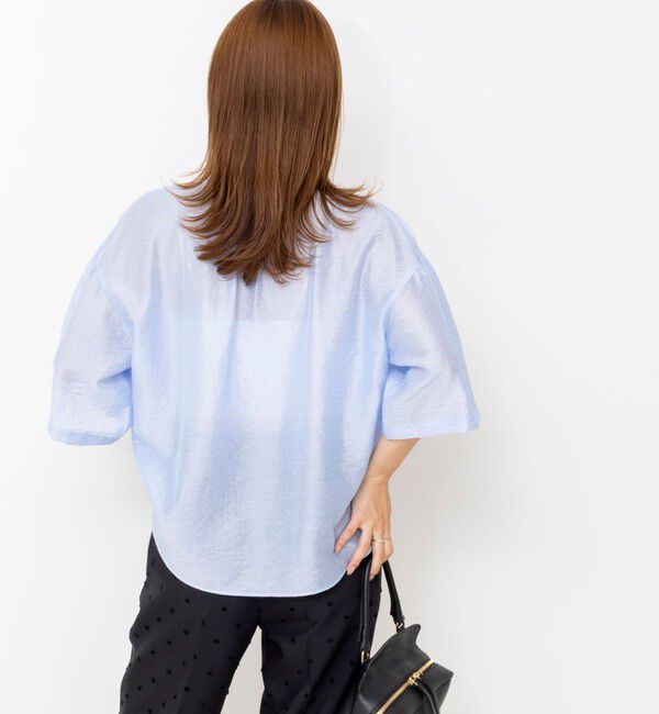 NOLLEY'S「【BECシリーズ】ウォッシャブル袖2ＷAYシアーブラウス」|シャツ・ブラウス|