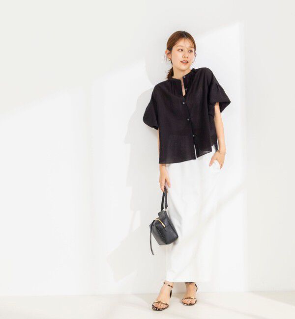 NOLLEY'S「【BECシリーズ】ウォッシャブル袖2ＷAYシアーブラウス」|シャツ・ブラウス|
