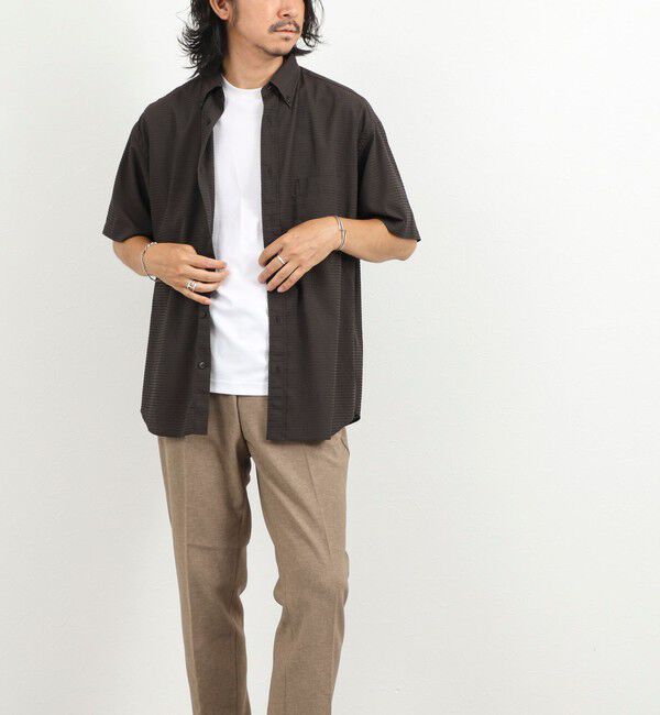 NOLLEY'S goodman「DotAir ドットエアー半袖B.D. ボタンダウンシャツ 通気性/UVカット 26SS」|シャツ・ブラウス|