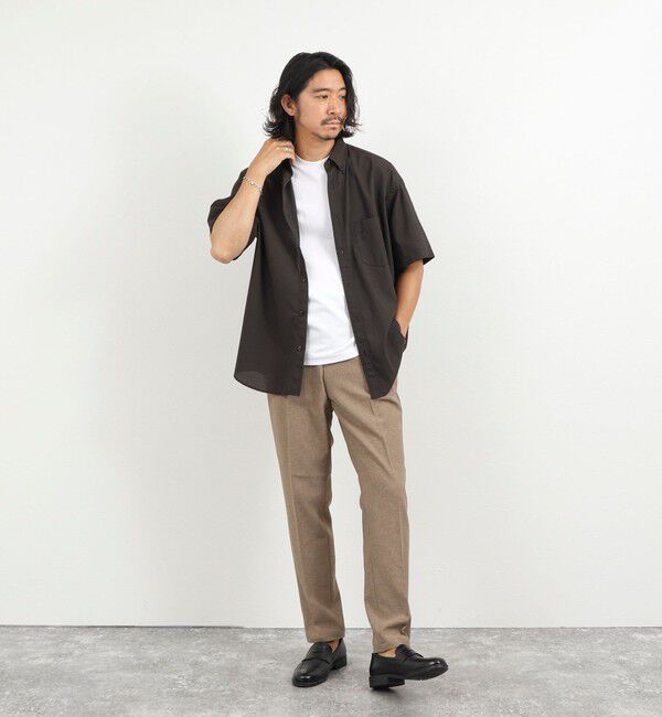 NOLLEY'S goodman「DotAir ドットエアー半袖B.D. ボタンダウンシャツ 通気性/UVカット 26SS」|シャツ・ブラウス|