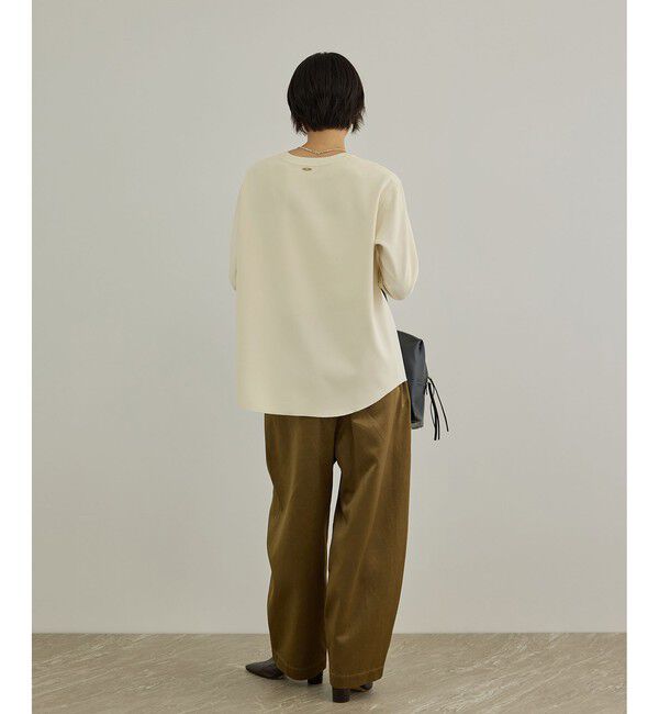SALON adam et rope'「ダブルクロス プルオーバーブラウス 2 / セットアップ対応・イージーケア」|Tシャツ・カットソー|