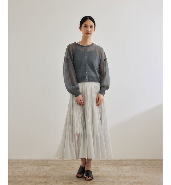 ROPE「【洗える】【WEB・一部店舗限定】サーキュラー手絞りプリーツスカート」|スカート|