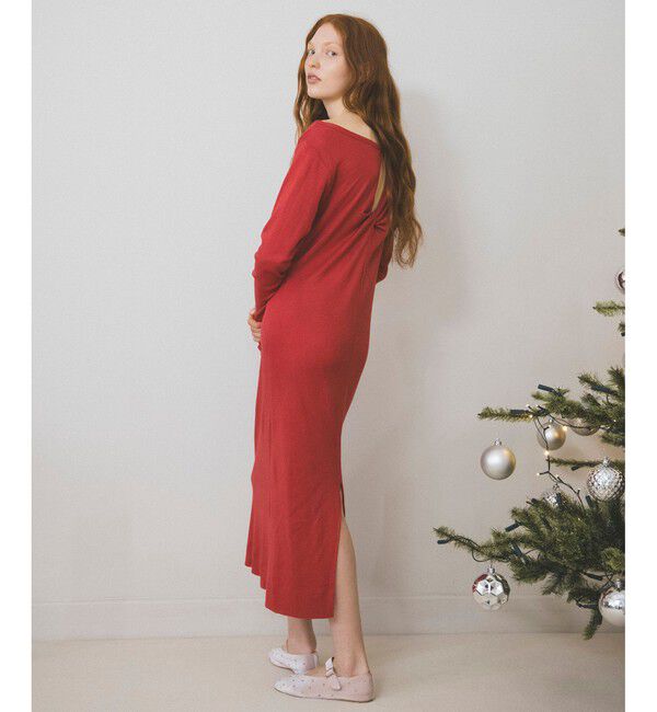 VIS「【Miller】VIS別注モデルバックオープンカットワンピース【洗える】」|ワンピース|
