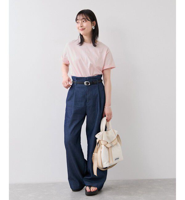 VIS「フォト＆ロゴアソートプリントTシャツ/接触冷感・汗染み防止」|Tシャツ・カットソー|