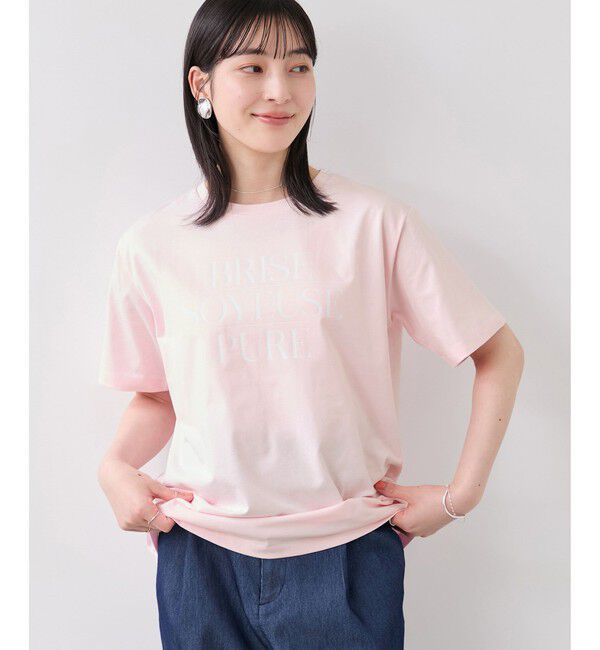 VIS「フォト＆ロゴアソートプリントTシャツ/接触冷感・汗染み防止」|Tシャツ・カットソー|