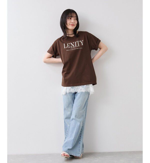 VIS「フォト＆ロゴアソートプリントTシャツ/接触冷感・汗染み防止」|Tシャツ・カットソー|