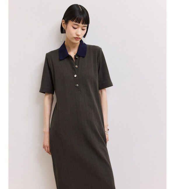 WEB限定】ハーフスリーブポロシャツワンピース（ADAM ET ROPE