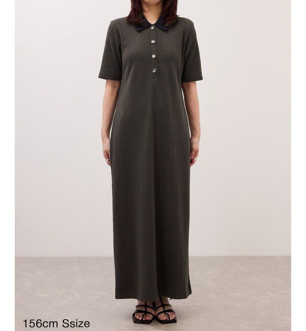 WEB限定】ハーフスリーブポロシャツワンピース（ADAM ET ROPE
