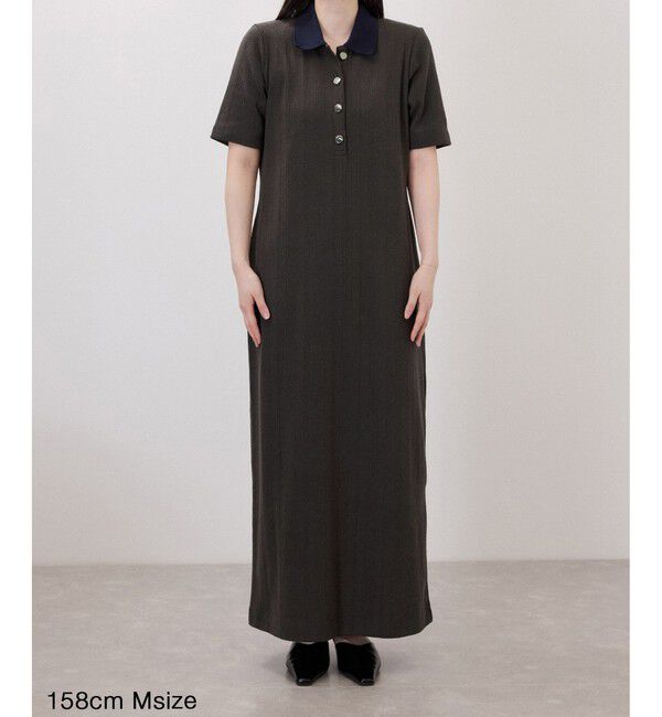 WEB限定】ハーフスリーブポロシャツワンピース（ADAM ET ROPE