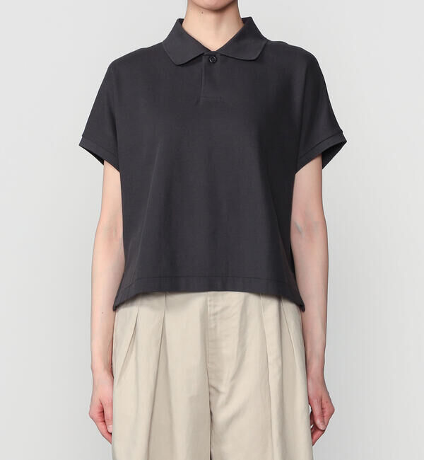 handvaerk「handvaerk | コットンピケ ドルマンスリーブポロシャツ WOMEN」|ポロシャツ|