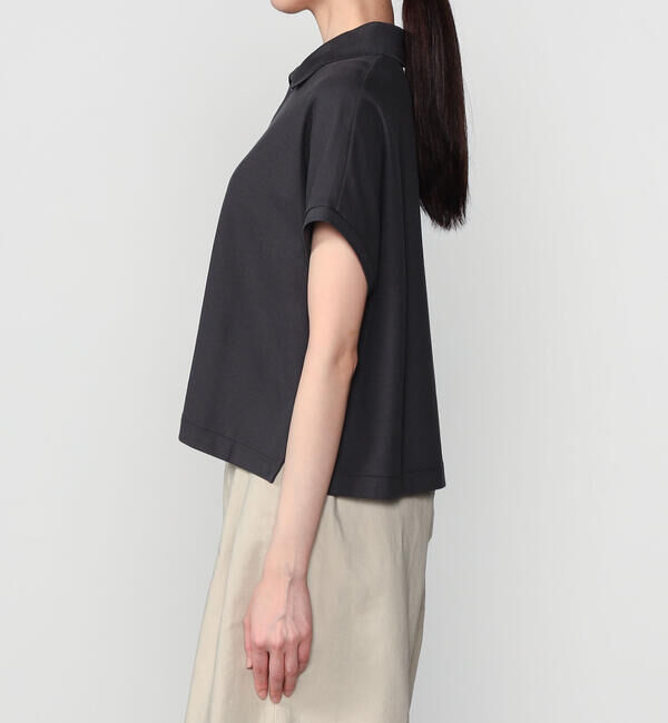 handvaerk「handvaerk | コットンピケ ドルマンスリーブポロシャツ WOMEN」|ポロシャツ|
