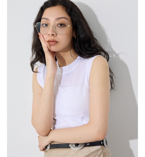  「シアーストレッチノースリーブプルオーバー」|Tシャツ・カットソー|