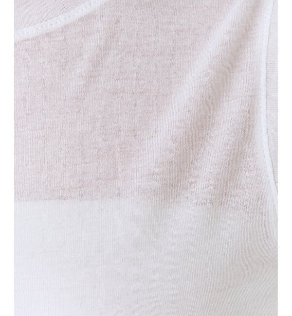  「シアーストレッチノースリーブプルオーバー」|Tシャツ・カットソー|